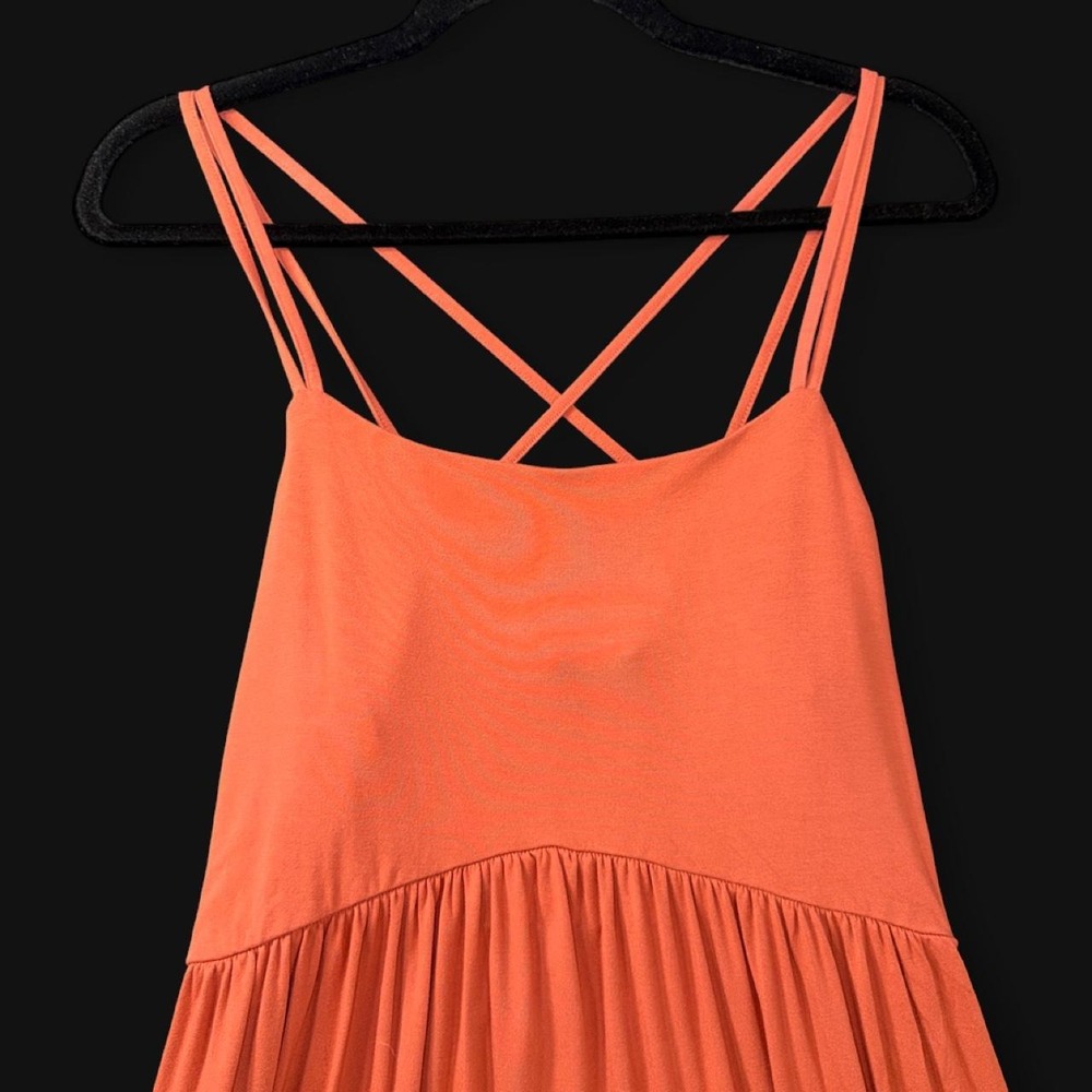 Old Navy Rust Red Strappy Swing Dress – Size Large - Picture 3 of 7